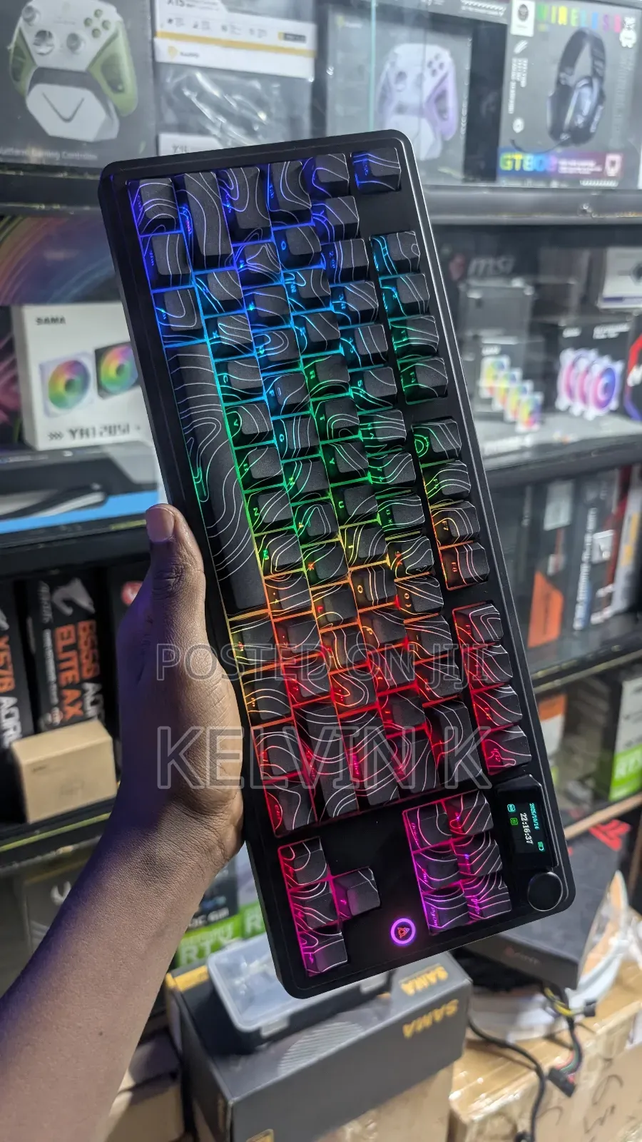 Ajazz Ak870 Plus Flaming Red Mechanical Gaming Keyboard