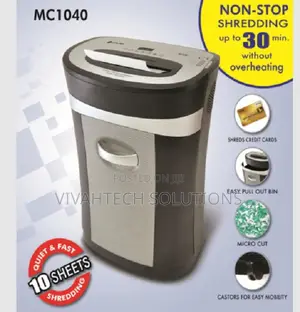 Atlas Mc1040 10 Sheets Paper Shredder Micro Cut Atlas as-S2-Mc1040
