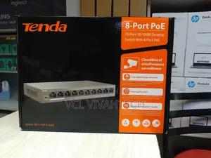 Tenda 10 Port 10/100 MBPS Poe Switch With 8 Poe +2 Uplink Port