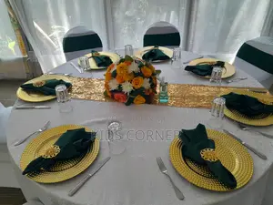 Table Decor, Charger Plates, Napkins