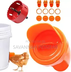 Automatic Plastic Poultry Feeders for Chicken, Broilers - 10 Pieces