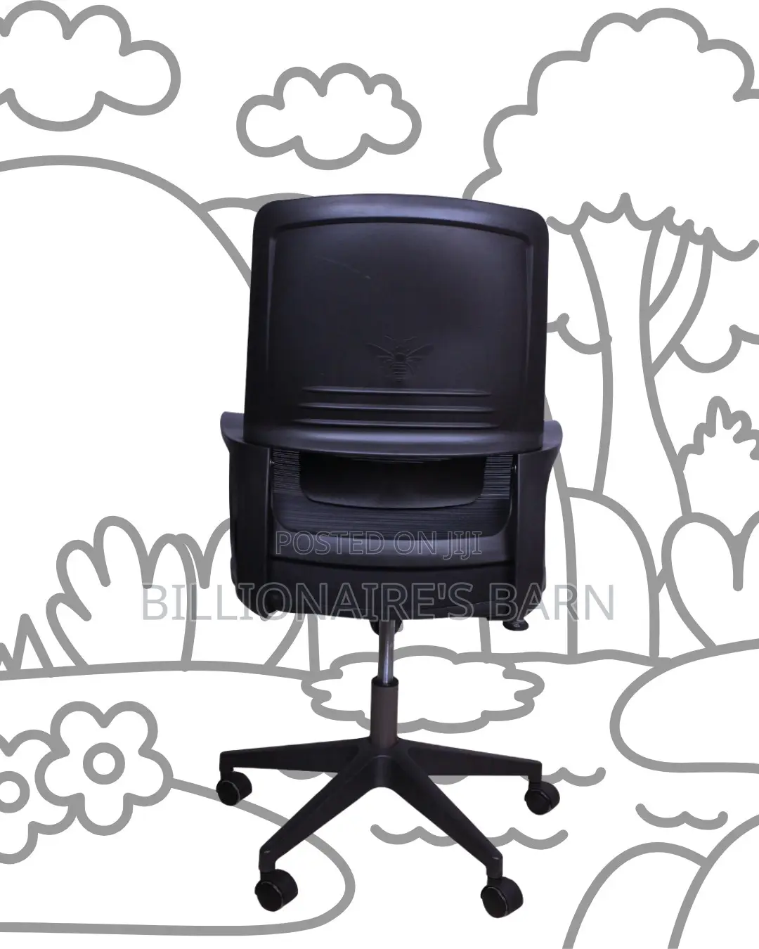 Black Ergonomic Mesh Office Chair | Heavy-Duty Headrest Support