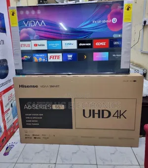 Dolby Vision - 55" Uhd Hisense Vidaa Os Smart Frameless Tv - A6 Series