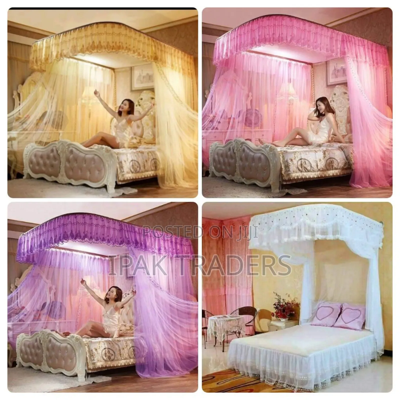 2 Stand Rail Net / Mosquito Net With Stands