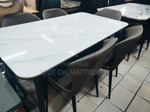Simplicity Meets Quality! 6-Seater Dining Set With Marble Top Table.