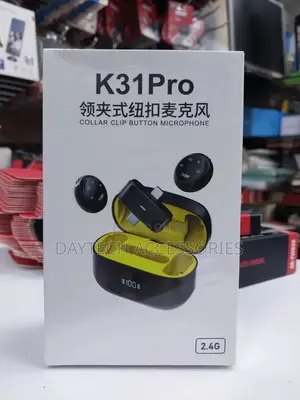 Pro Collar Clip Button Wireless Microphone for Android Ios