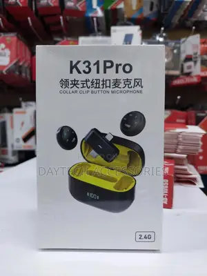 Pro Collar Clip Button Wireless Microphone for Android Ios