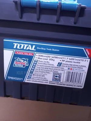 Total 20" Plastic Toolbox/ Empty Tool Box