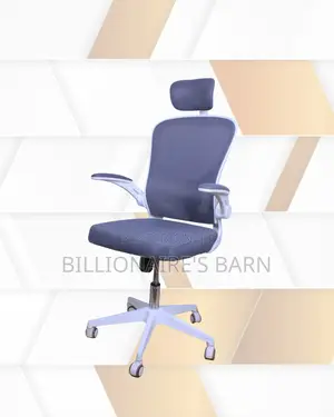 Space-Saving White Ergonomic Office Chair — Great for Study or Work