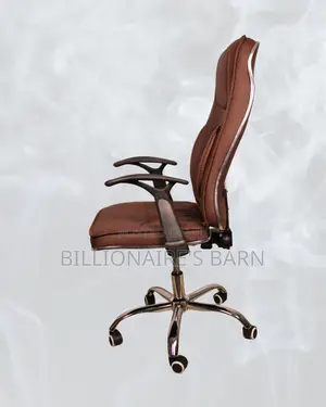 High-Back Ergonomic Executive Leather Chair | Steel Frame