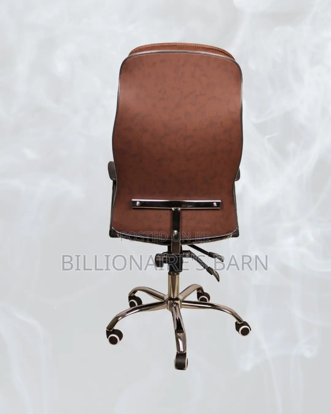 High-Back Ergonomic Executive Leather Chair | Steel Frame