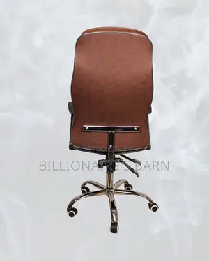 High-Back Ergonomic Executive Leather Chair | Steel Frame