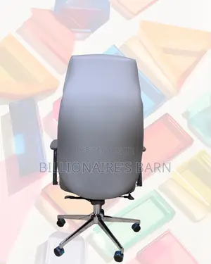 Grey Executive Leather Office Chair (Ergonomic) — Moving Fast