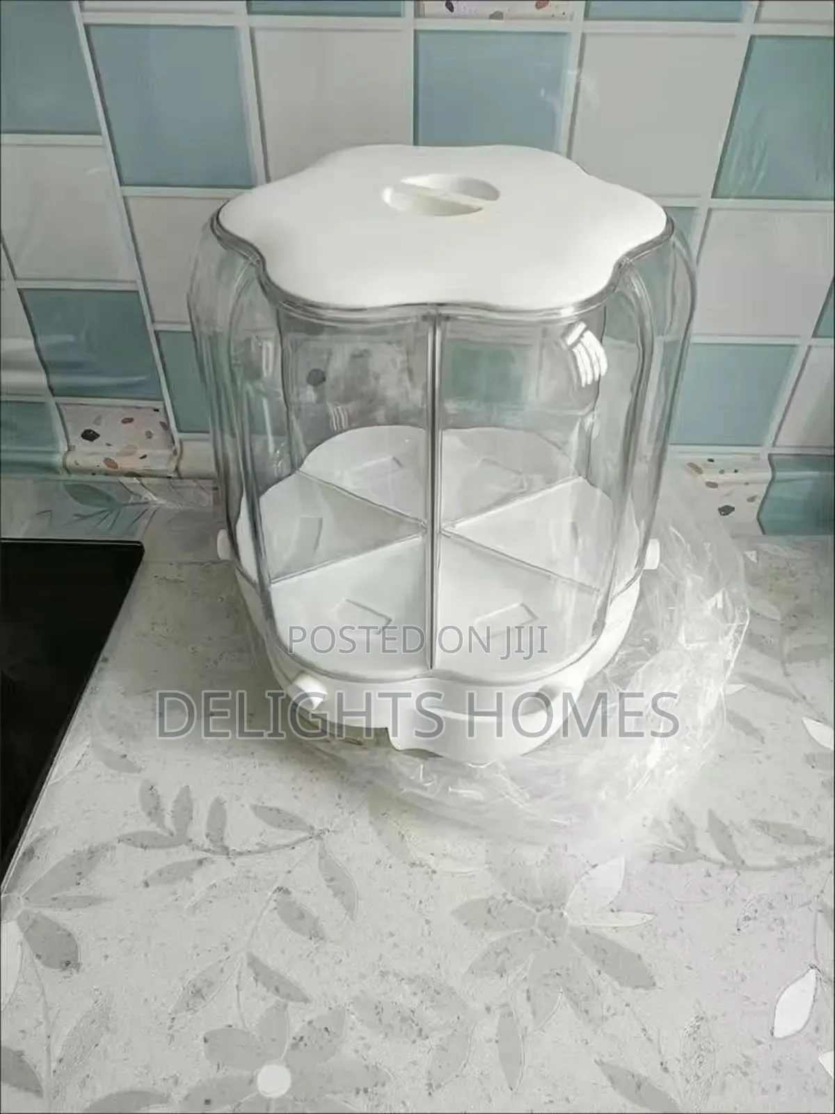 10kg 360 Degree Rotating 6 Grid Cereal Dispenser-Sp