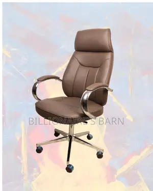 New Arrival Brown Executive Leather Office Chair — Easy to Clean