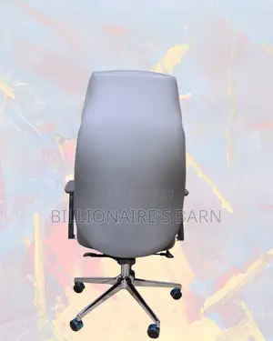 Grey Executive Leather Office Chair (High-back) — Moving Fast