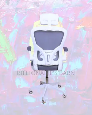 White Ergonomic Office Chair | Breathable Lumbar Support