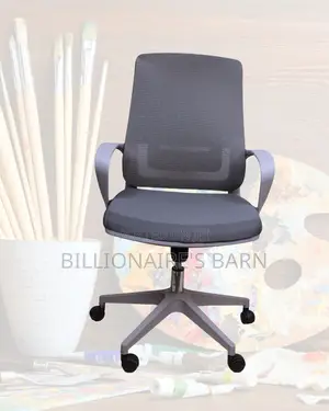 Grey Ergonomic Mesh Office Chair (Plush) — Restocked!