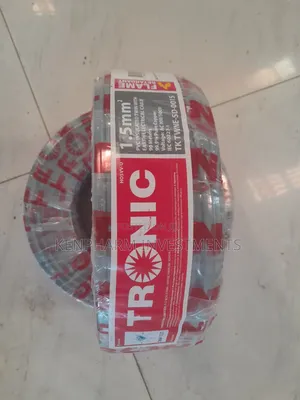 Tronic 1.5mm Twin With Earth Electrical Cable, Copper Material