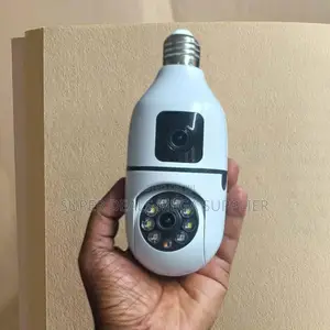 V380 Pro 360° Wifi Bulb Camera Dual Lens Ai Motion Detection Hd