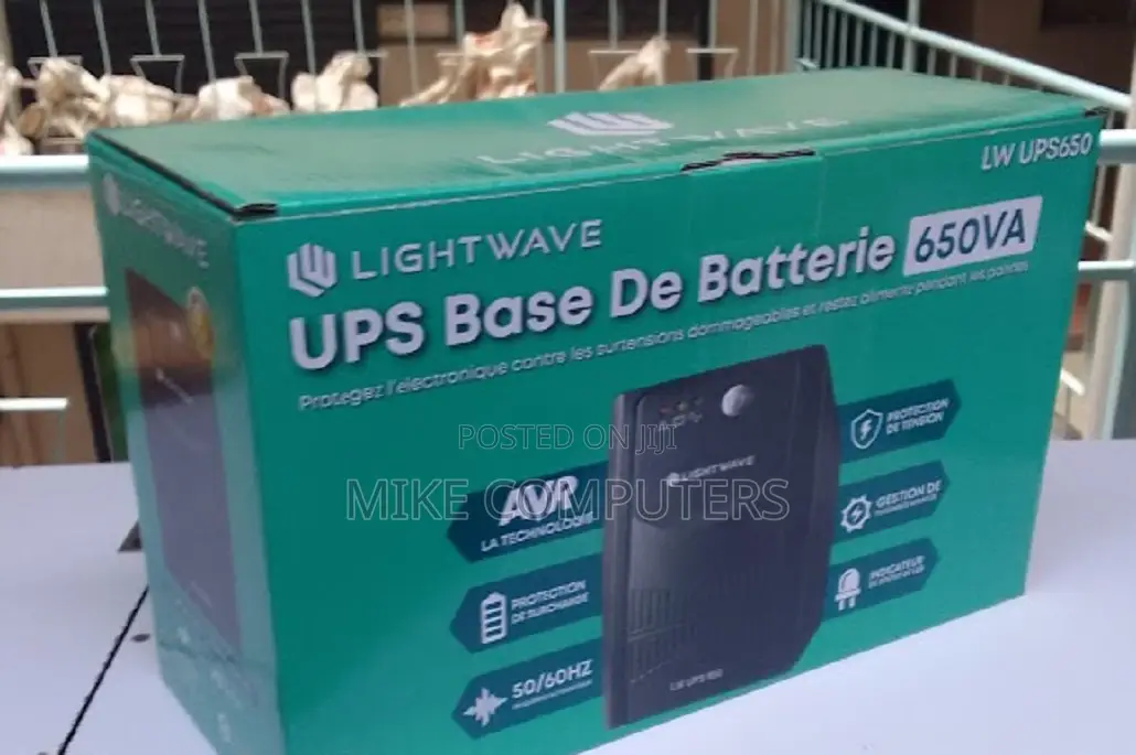 New Light Wave Lw Ups 650va 3 Pin - Intelligent Battery Management