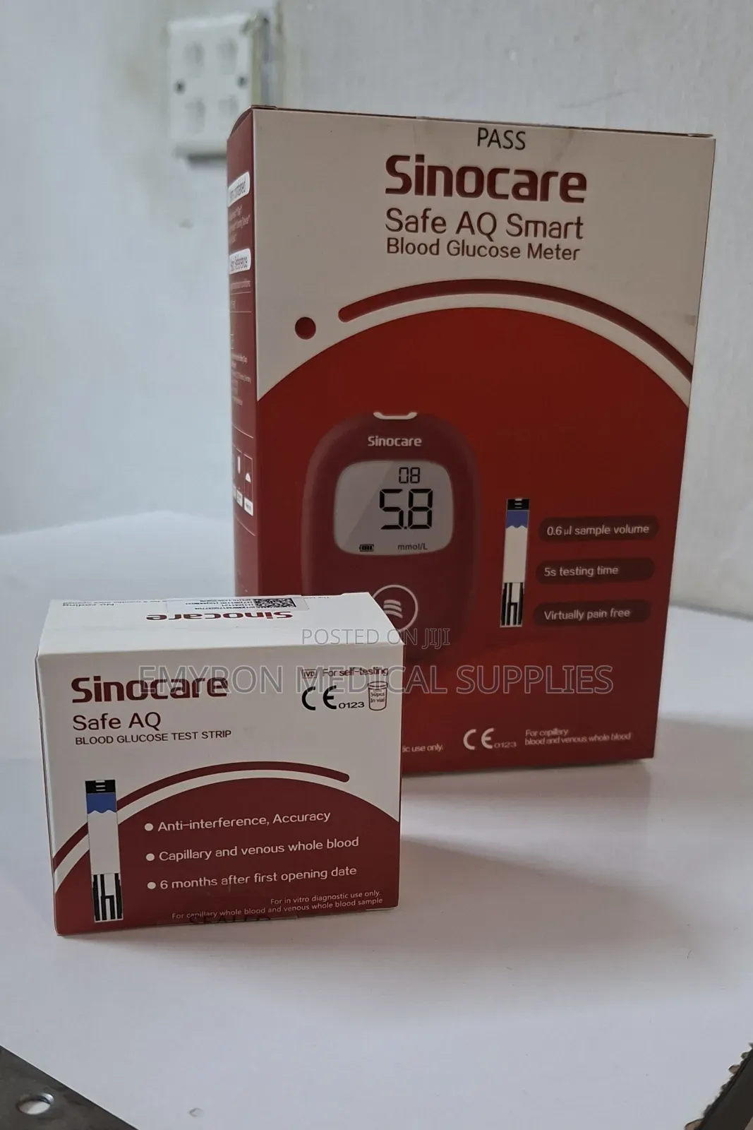 Sinocare Glucometer Machine and Strips