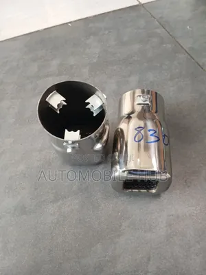 Prado Silver Muffler Tip – Premium Stainless Steel Exhaust Tail- 1pcs