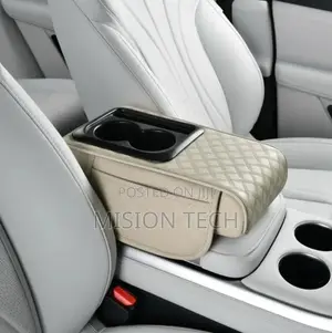 Auto Center Console Armrest Cushion With 2 Cups Holder,Phone Holder 