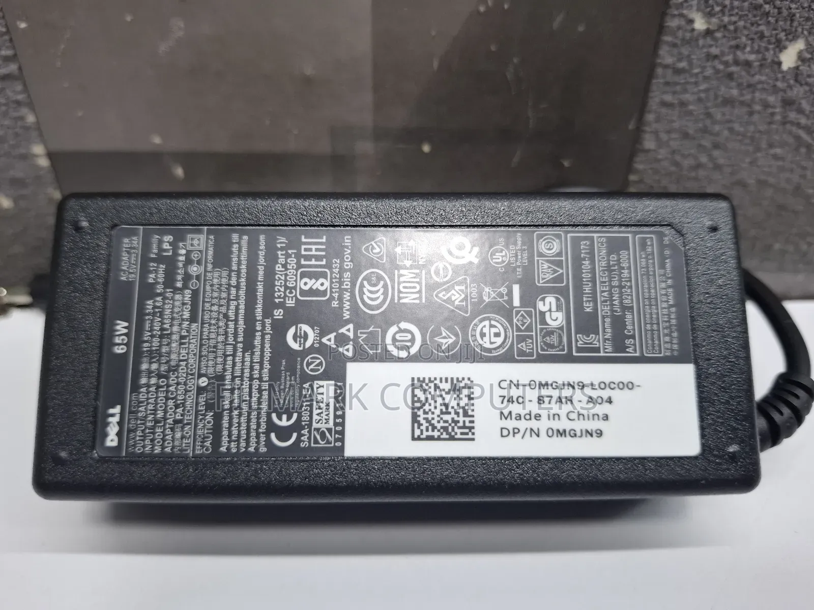 65w Adapter Replacement For Dell Laptop ( Small Pin)