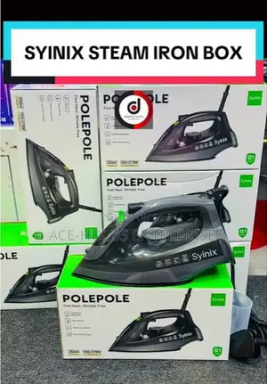 Syinix Steam Iron Box Non Stick Coating Stable Long Steam Fast Heat