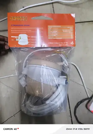 Cream Electric Water Heater Instant Shower