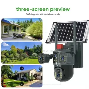 V380 Pro 4g Solar Outdoor Camera With 12mp Hd and Two Way Audio