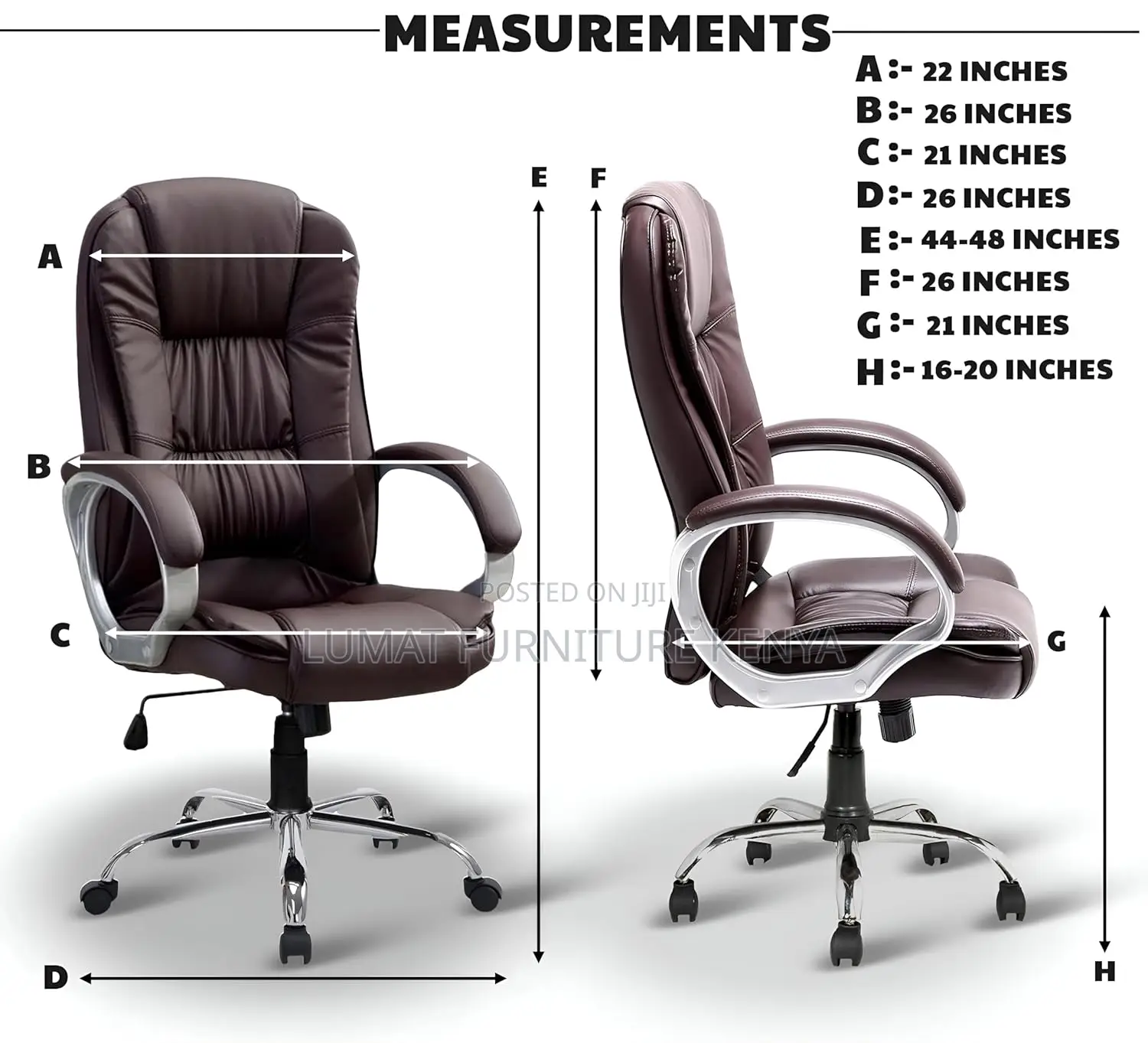 Brown Leather Executive Chair