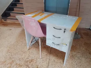 0.9m Local Made Office Desk and Plastic Eames Chair