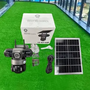 V380 Pro 4g Solar Outdoor CCTV Camera With 12mp Hd Recording