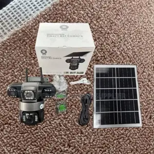 V380 Pro Solar CCTV Camera 4g Sim With 8w Solar Panel and Audio