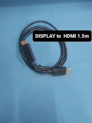 Display Port Dp to Hdmi Cable Adapter Hd 1.5m - Black Normal