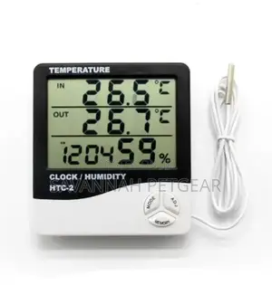 Electronic Temperature and Humidity Thermometer With Probe