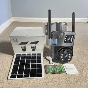 Smart 4g PTZ Rotating Camera Solar Powered Dual Lens Night Vision