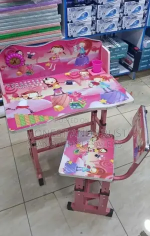 Colour Pink Kids Study Table