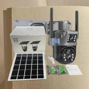 Smart 4g PTZ Solar CCTV Camera Dual Lens Motion Detect and Rotate