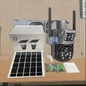 4g Solar Security Camera Dual Lens PTZ Rotation and Night Vision