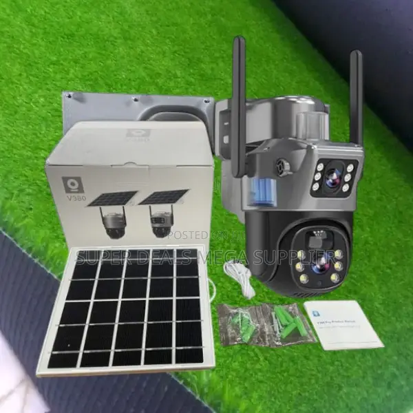 Solar 4g PTZ Smart CCTV Camera Dual Lens Ai Human Motion Detect
