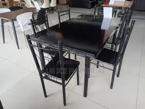 6-Seater Glass Dining Table