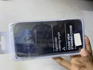Muiac Flip Cover Clear View Without Sensor for Samsung Galaxy A70