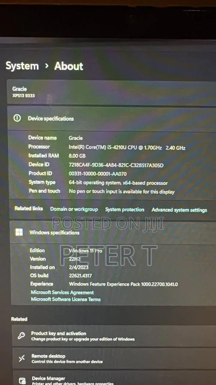 Laptop Dell XPS 13 (9333) 8GB Intel Core I5 SSD 256GB