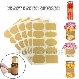 Mudder Fancy Shape Kraft Paper Labels