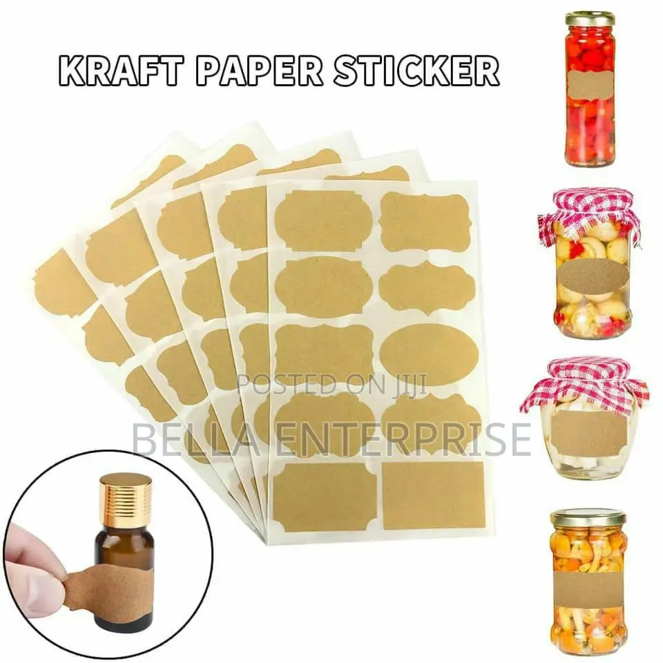 Mudder Fancy Shape Kraft Paper Labels