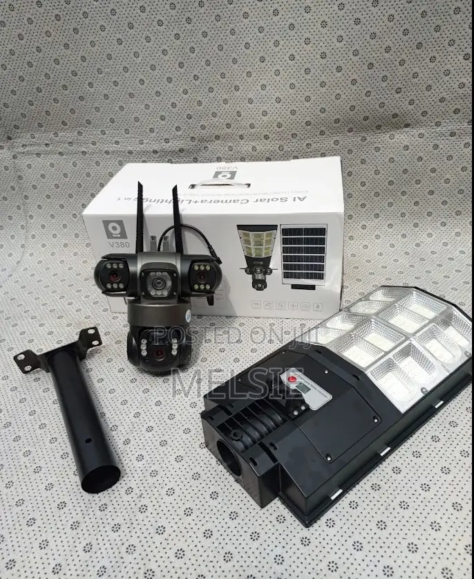 Solar Light Full Color Night Vision V380 PTZ Rotating CCTV Security
