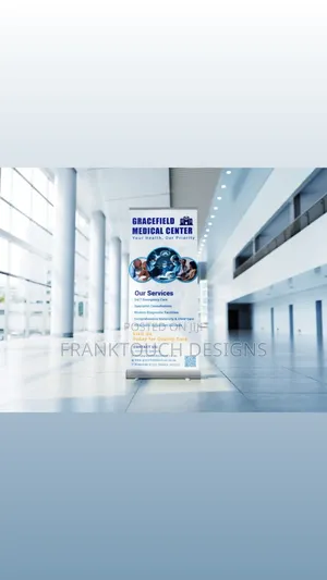 Narrow Roll Up Banner With Stand